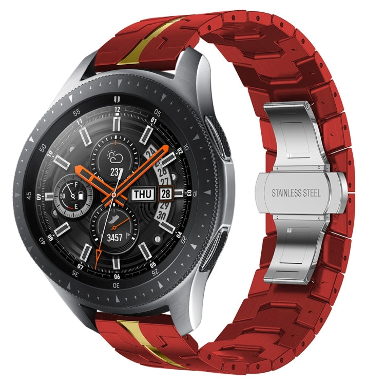 裝甲不鏽鋼金屬錶帶，適用於 Samsung Galaxy watch3 45mm，Samsung Galaxy watch 46mm，Samsung Gear S3 Classic，Samsung Gear S3 Frontier
