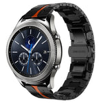 裝甲不鏽鋼金屬錶帶，適用於 Samsung Galaxy watch3 45mm，Samsung Galaxy watch 46mm，Samsung Gear S3 Classic，Samsung Gear S3 Frontier