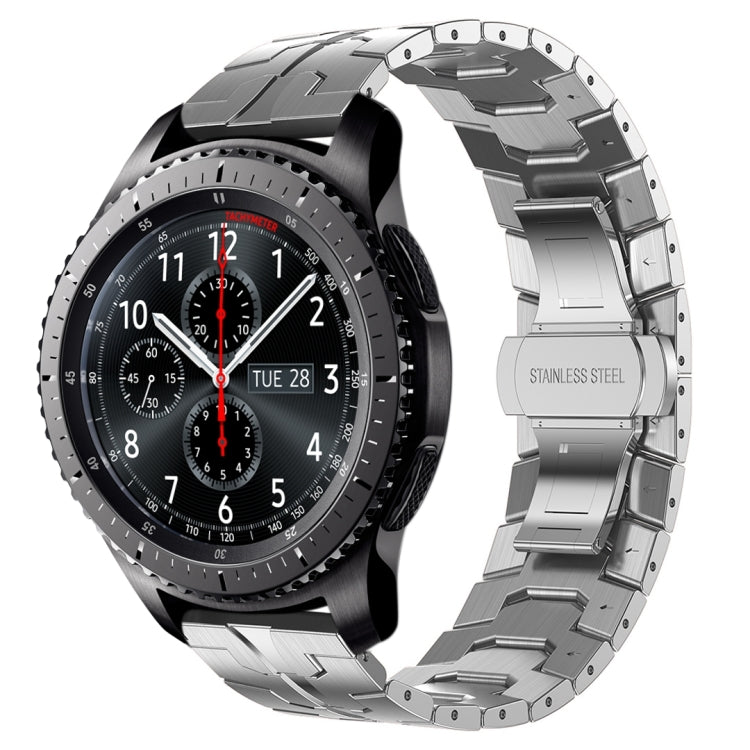 裝甲不鏽鋼金屬錶帶，適用於 Samsung Galaxy watch3 45mm，Samsung Galaxy watch 46mm，Samsung Gear S3 Classic，Samsung Gear S3 Frontier