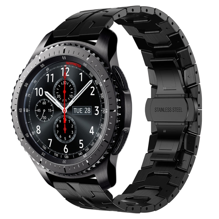 裝甲不鏽鋼金屬錶帶，適用於 Samsung Galaxy watch3 45mm，Samsung Galaxy watch 46mm，Samsung Gear S3 Classic，Samsung Gear S3 Frontier