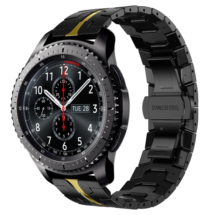 裝甲不鏽鋼金屬錶帶，適用於 Samsung Galaxy watch3 45mm，Samsung Galaxy watch 46mm，Samsung Gear S3 Classic，Samsung Gear S3 Frontier