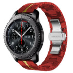裝甲不鏽鋼金屬錶帶，適用於 Samsung Galaxy watch3 45mm，Samsung Galaxy watch 46mm，Samsung Gear S3 Classic，Samsung Gear S3 Frontier