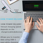 USB C集線器7合1 USB C多功能轉接器，含HDMI 100W PD及SD/TF讀卡器