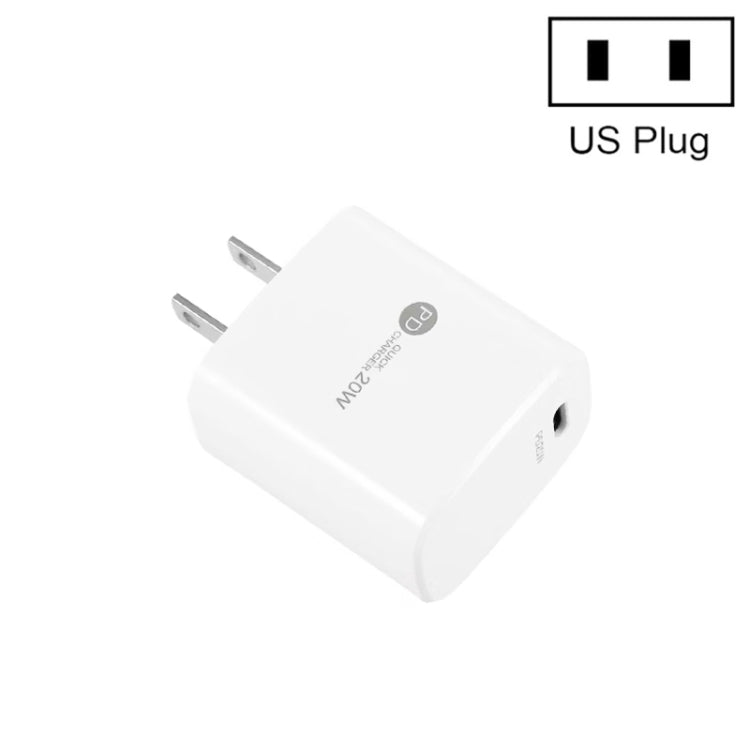PD11 Mini 單埠 PD3.0 USB-C / Type-C 20W 快速充電器，適用 iPhone / iPad 系列，美規插頭，美規插頭