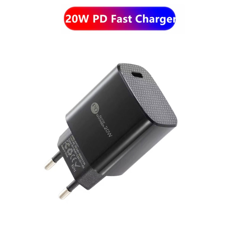 PD11 Mini 單埠 PD3.0 USB-C / Type-C 20W 快速充電器，適用 iPhone / iPad 系列，歐規插頭，歐規插頭