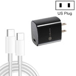 PD11 單口 PD3.0 USB-C / Type-C 20W 快速充電器，附 1 米 Type-C 對 Type-C 數據線，美規插頭，美規插頭 + Type-C 對 Type-C 數據線