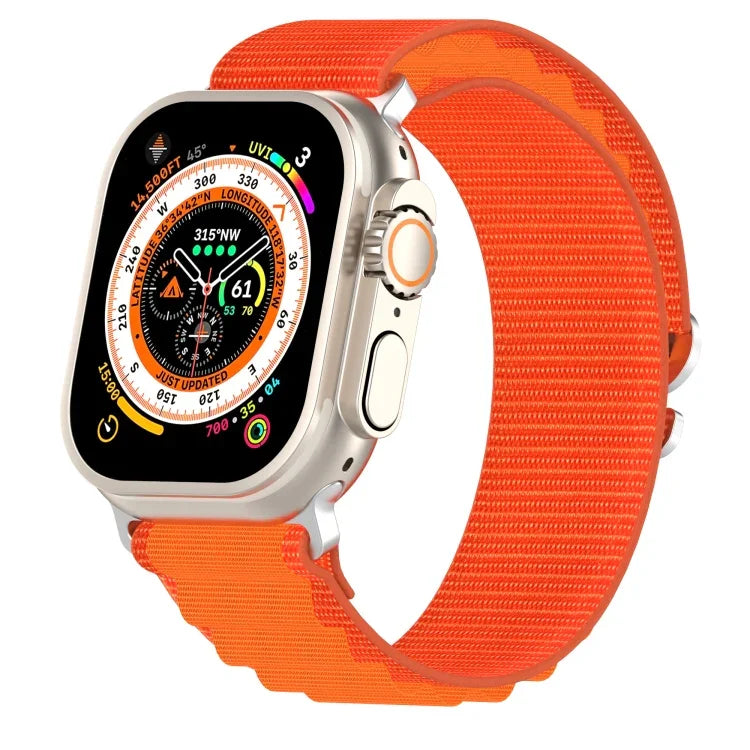 雙色尼龍錶帶，適用於 Apple Watch Ultra 49mm，適用於 Apple Watch Series 8&7 45mm/SE 2&6&SE&5&4 44mm，適用於 Apple Watch Series 8&7 41mm/SE 2&6&SE&5&4 40mm