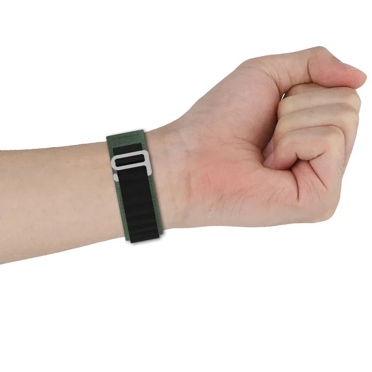 雙色尼龍錶帶，適用於 Apple Watch Ultra 49mm，適用於 Apple Watch Series 8&7 45mm/SE 2&6&SE&5&4 44mm，適用於 Apple Watch Series 8&7 41mm/SE 2&6&SE&5&4 40mm