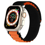 雙色尼龍錶帶，適用於 Apple Watch Ultra 49mm，適用於 Apple Watch Series 8&7 45mm/SE 2&6&SE&5&4 44mm，適用於 Apple Watch Series 8&7 41mm/SE 2&6&SE&5&4 40mm