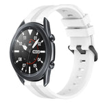 22mm Concave Striped Slicone Watch Band, For Samsung Galaxy Watch3 45mm, For Samsung Galaxy Watch 46mm, For Samsung Gear S3 Classic, For Samsung Gear S3 Frontier