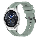 22mm Concave Striped Slicone Watch Band, For Samsung Galaxy Watch3 45mm, For Samsung Galaxy Watch 46mm, For Samsung Gear S3 Classic, For Samsung Gear S3 Frontier