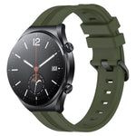 22mm Concave Striped Slicone Watch Band, For Xiaomi Watch S2 42mm, For Xiaomi Watch S2 46mm, For Xiaomi MI Watch S1, For Xiaomi MI Watch S1 Pro