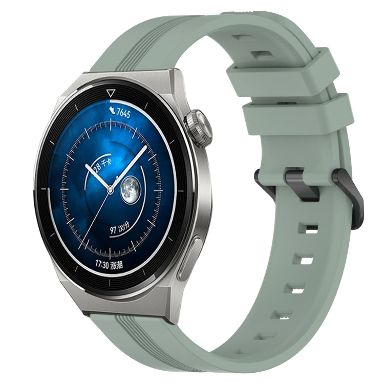 22mm Concave Striped Slicone Watch Band, For Huawei Watch GT3 Pro 46mm, For Huawei Watch Buds, For Huawei Watch 3 Pro New, For Huawei Watch GT3 46mm