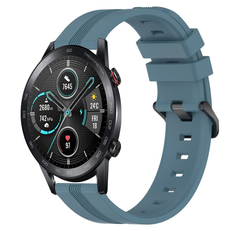 22mm Concave Striped Slicone Watch Band, For Honor Magic Watch 2 46mm, For Honor Watch Dream, For Huawei Watch GT3 SE