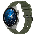 20mm Concave Striped Slicone Watch Band, For Huawei Watch GT3 Pro 43mm, For Huawei Watch GT3 42mm, For Huawei Watch GT2 42mm, For Huawei Watch 2