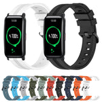 20mm Concave Striped Slicone Watch Band, For Honor Watch ES, For Honor MagicWatch2 42mm