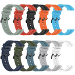 20mm Concave Striped Slicone Watch Band, For Amazfit Pop