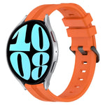 20mm 凹槽條紋矽膠錶帶，適用於 Samsung Galaxy Watch 6 40mm，Samsung Galaxy Watch 6 Classic 43mm