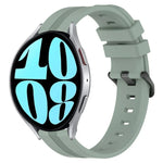 20mm 凹槽條紋矽膠錶帶，適用於 Samsung Galaxy Watch 6 40mm，Samsung Galaxy Watch 6 Classic 43mm