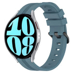 20mm 凹槽條紋矽膠錶帶，適用於 Samsung Galaxy Watch 6 40mm，Samsung Galaxy Watch 6 Classic 43mm