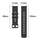 20mm 凹槽條紋矽膠錶帶，適用於 Samsung Galaxy Watch 6 40mm，Samsung Galaxy Watch 6 Classic 43mm