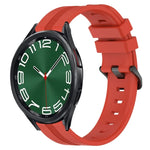 20mm 凹槽條紋矽膠錶帶，適用於 Samsung Galaxy Watch 6 40mm，Samsung Galaxy Watch 6 Classic 43mm