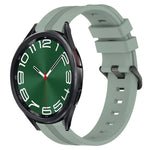 20mm 凹槽條紋矽膠錶帶，適用於 Samsung Galaxy Watch 6 40mm，Samsung Galaxy Watch 6 Classic 43mm