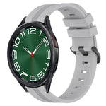 20mm 凹槽條紋矽膠錶帶，適用於 Samsung Galaxy Watch 6 40mm，Samsung Galaxy Watch 6 Classic 43mm