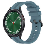 20mm 凹槽條紋矽膠錶帶，適用於 Samsung Galaxy Watch 6 40mm，Samsung Galaxy Watch 6 Classic 43mm