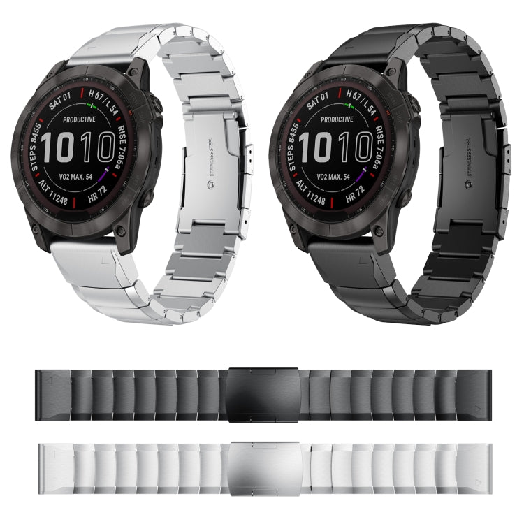 22mm Tortoise Shell Stainless Steel Watch Band, For Garmin Fenix 7, For Garmin Fenix 7 Solar, For Garmin Fenix 7 Sapphire Solar, For Garmin EPIX Gen 2, For Garmin Approach S62, For Garmin Fenix 6 GPS, For Garmin Fenix 6 Pro GPS                         ...