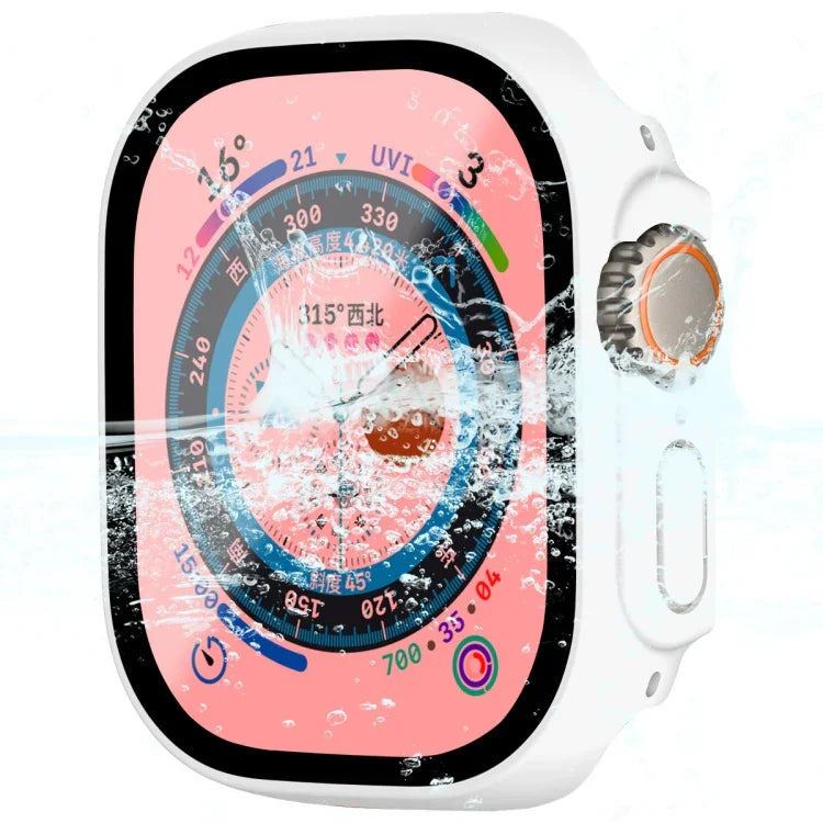 適用於 Apple Watch Ultra 3 / 2 / 1 49mm ENKAY Hat-Prince 防水全覆蓋 PC 框架 + 9H 鋼化玻璃保護殼