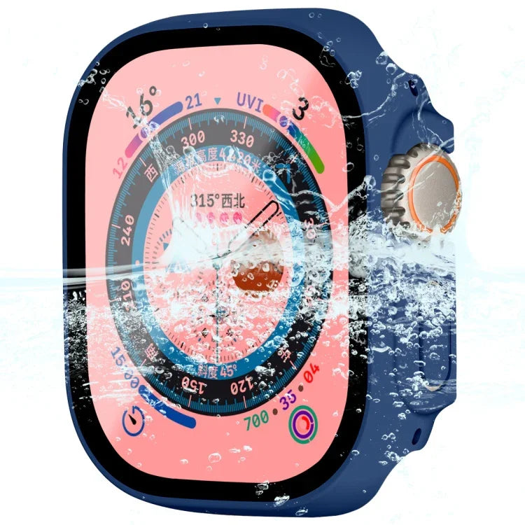 適用於 Apple Watch Ultra 3 / 2 / 1 49mm ENKAY Hat-Prince 防水全覆蓋 PC 框架 + 9H 鋼化玻璃保護殼