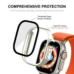 適用於 Apple Watch Ultra 3 / 2 / 1 49mm ENKAY Hat-Prince 防水全覆蓋 PC 框架 + 9H 鋼化玻璃保護殼