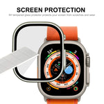 適用於 Apple Watch Ultra 3 / 2 / 1 49mm ENKAY Hat-Prince 防水全覆蓋 PC 框架 + 9H 鋼化玻璃保護殼