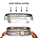適用於 Apple Watch Ultra 3 / 2 / 1 49mm ENKAY Hat-Prince 防水全覆蓋 PC 框架 + 9H 鋼化玻璃保護殼