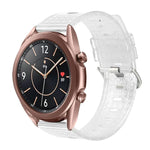 20mm 透明閃亮鑽石 TPU 錶帶，適用於 Samsung Galaxy Watch 3 41mm、Samsung Galaxy Watch 42mm、Samsung Galaxy Watch5 40mm / 44mm、Samsung Galaxy Watch5 Pro、Samsung Galaxy Watch4 / Watch4 Classic、Samsung Galaxy Watch3 4...