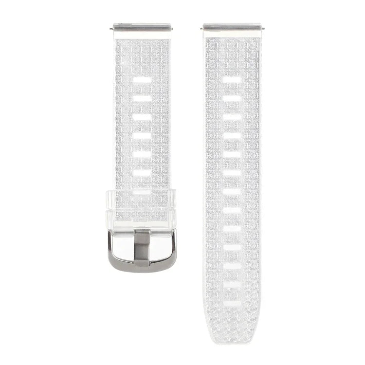 20mm 透明閃亮鑽石 TPU 錶帶，適用於 Samsung Galaxy Watch 3 41mm、Samsung Galaxy Watch 42mm、Samsung Galaxy Watch5 40mm / 44mm、Samsung Galaxy Watch5 Pro、Samsung Galaxy Watch4 / Watch4 Classic、Samsung Galaxy Watch3 4...