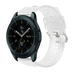 20mm 透明閃亮鑽石 TPU 錶帶，適用於 Samsung Galaxy Watch 3 41mm、Samsung Galaxy Watch 42mm、Samsung Galaxy Watch5 40mm / 44mm、Samsung Galaxy Watch5 Pro、Samsung Galaxy Watch4 / Watch4 Classic、Samsung Galaxy Watch3 4...