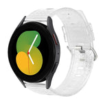 20mm 透明閃亮鑽石 TPU 錶帶，適用於 Samsung Galaxy Watch 3 41mm、Samsung Galaxy Watch 42mm、Samsung Galaxy Watch5 40mm / 44mm、Samsung Galaxy Watch5 Pro、Samsung Galaxy Watch4 / Watch4 Classic、Samsung Galaxy Watch3 4...
