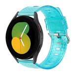 20mm 透明閃亮鑽石 TPU 錶帶，適用於 Samsung Galaxy Watch 3 41mm、Samsung Galaxy Watch 42mm、Samsung Galaxy Watch5 40mm / 44mm、Samsung Galaxy Watch5 Pro、Samsung Galaxy Watch4 / Watch4 Classic、Samsung Galaxy Watch3 4...