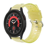 20mm 透明閃亮鑽石 TPU 錶帶，適用於 Samsung Galaxy Watch 3 41mm、Samsung Galaxy Watch 42mm、Samsung Galaxy Watch5 40mm / 44mm、Samsung Galaxy Watch5 Pro、Samsung Galaxy Watch4 / Watch4 Classic、Samsung Galaxy Watch3 4...