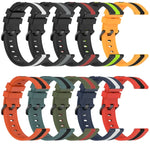 22毫米直立雙色矽膠錶帶，適用於 Samsung Galaxy Watch3 45毫米，Samsung Galaxy Watch 46毫米，Samsung Gear S3 Classic，Samsung Gear S3 Frontier
