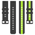 22毫米直立雙色矽膠錶帶，適用於 Samsung Galaxy Watch3 45毫米，Samsung Galaxy Watch 46毫米，Samsung Gear S3 Classic，Samsung Gear S3 Frontier