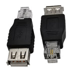 JUNSUNMAY USB母轉公RJ11 6P2C轉接器
