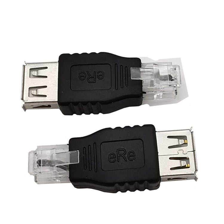 JUNSUNMAY USB母轉公RJ11 6P2C轉接器