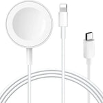 適用於 Apple Watch 系列與 iPhone 二合一 USB 磁吸充電線 1.2米，DS-XB015