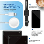 適用於 Apple Watch 系列與 iPhone 二合一 USB 磁吸充電線 1.2米，DS-XB015
