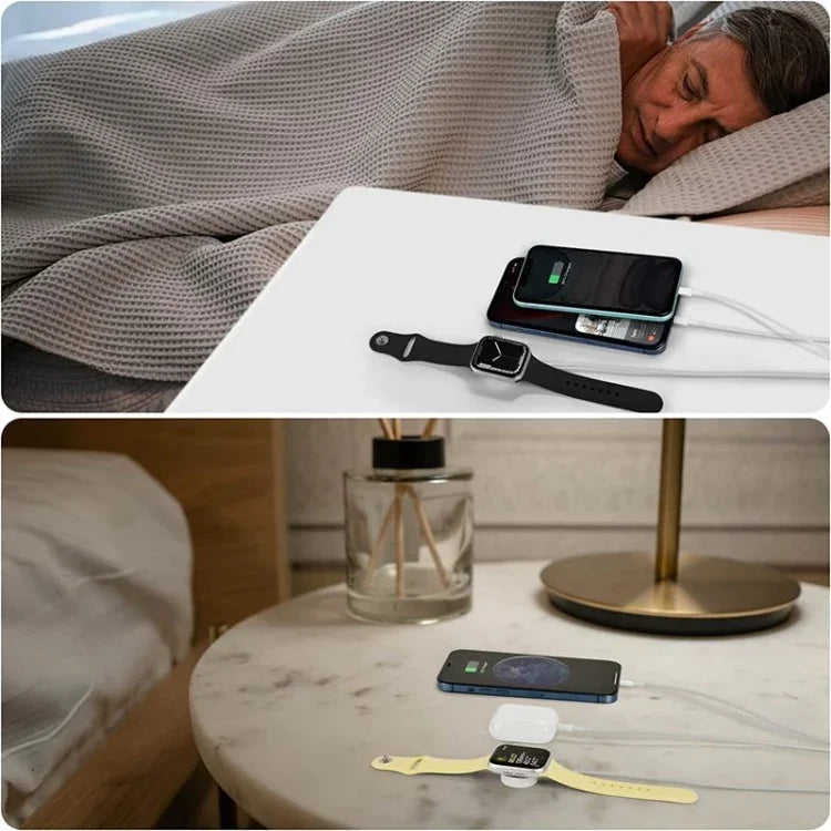 適用於 Apple Watch Series 及 iPhone 3合1 Type-C 磁吸充電線 4英尺/1.2米，DS-XB019