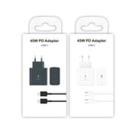 M135 45W USB-C / Type-C 埠快速充電器，附 5A Type-C 對 Type-C 充電線，歐規插頭，歐規插頭 + Type-C 充電線