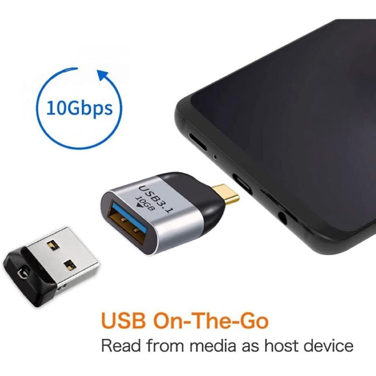 USB 3.0 Type A 母頭轉 USB 3.1 Type C 公頭主機 OTG 數據 10Gbps 轉接器，適用筆電與手機